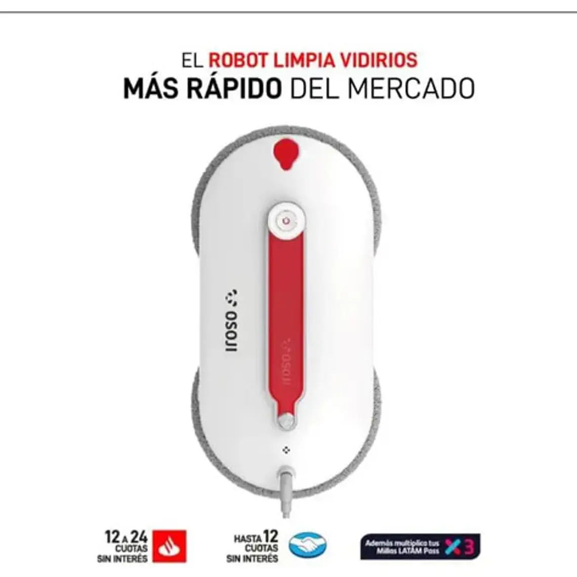 Robot Limpia Vidrios Osoji Plus Spray Pro Bluetooth Color Blanco 3