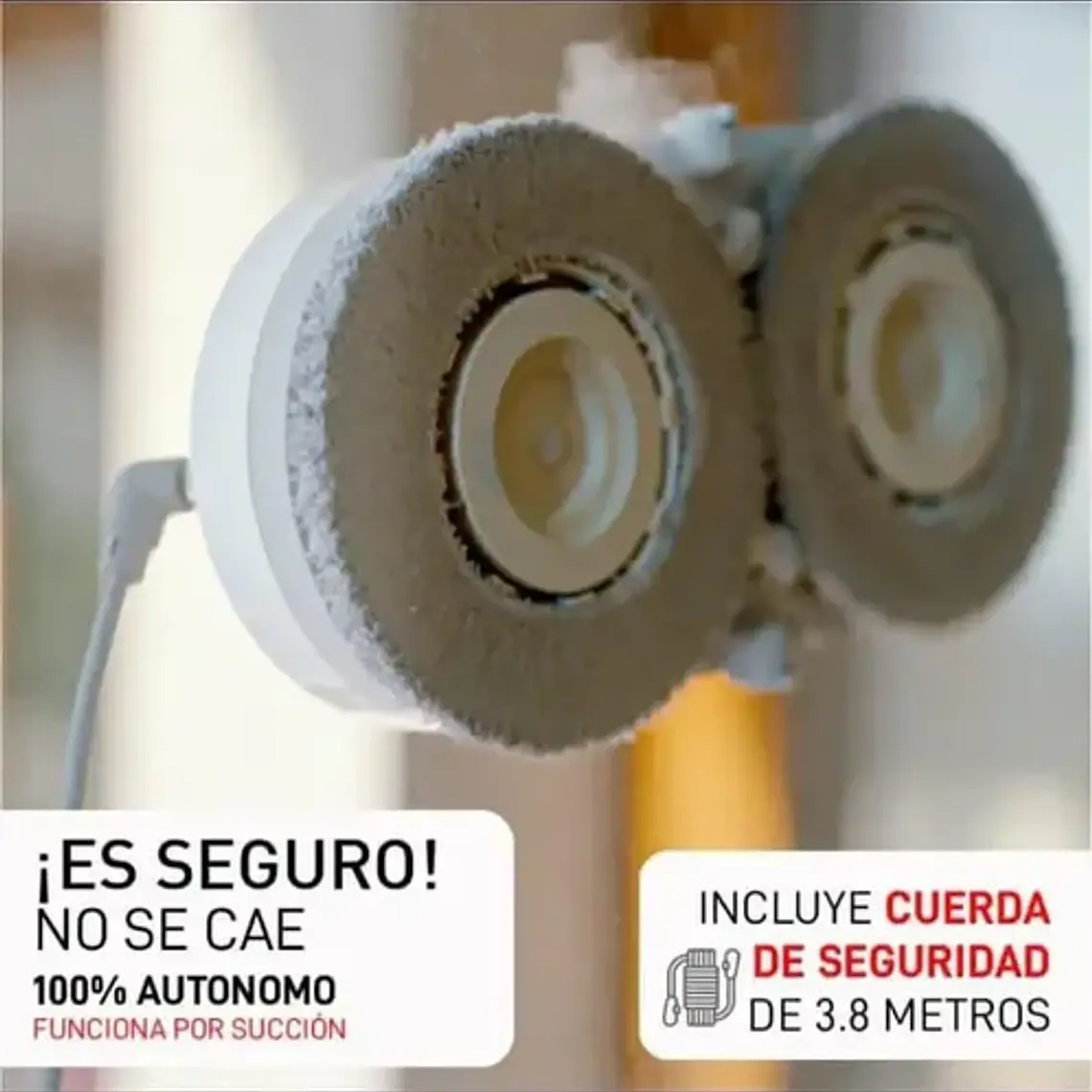Robot Limpia Vidrios Osoji Plus Spray Pro Bluetooth Color Blanco 7