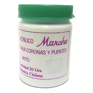 Acrílico Termocurado Coronas Y Puentes Marché 20 Grs.