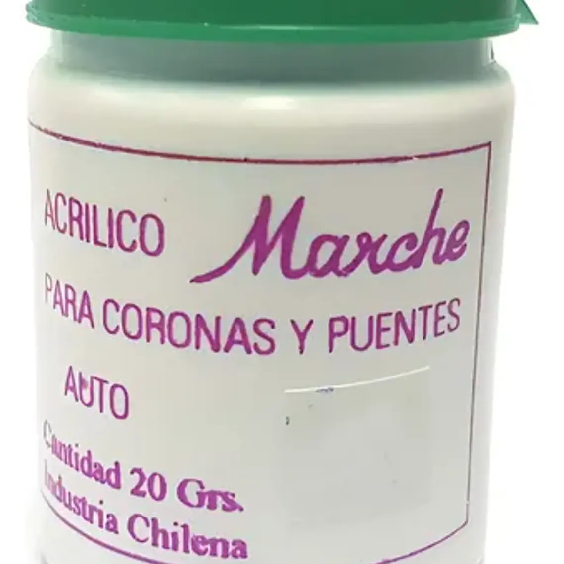 Acrílico Termocurado Coronas Y Puentes Marché 20 Grs. 5