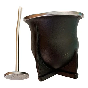 Mate Nativo Imperial Único Modelo C/ Bombilla Especial Ancha