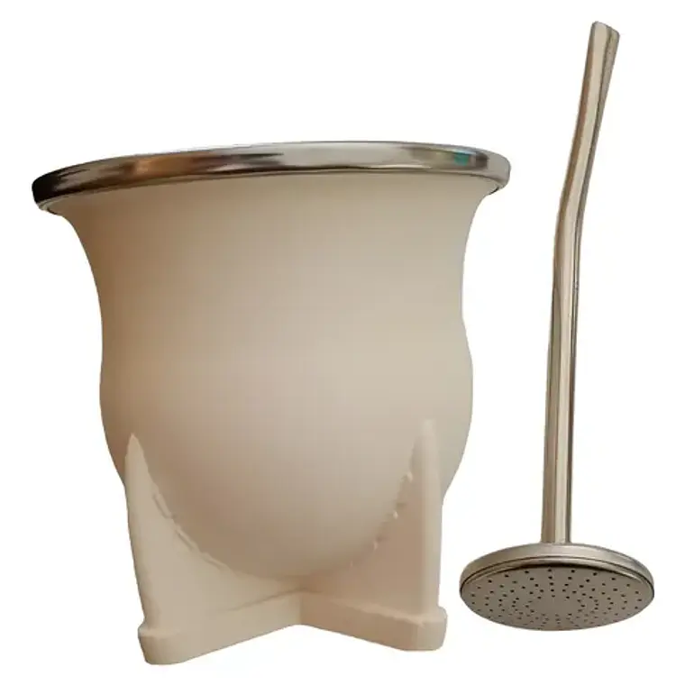 Mate Nativo Imperial Único Modelo C/ Bombilla Especial Ancha 20