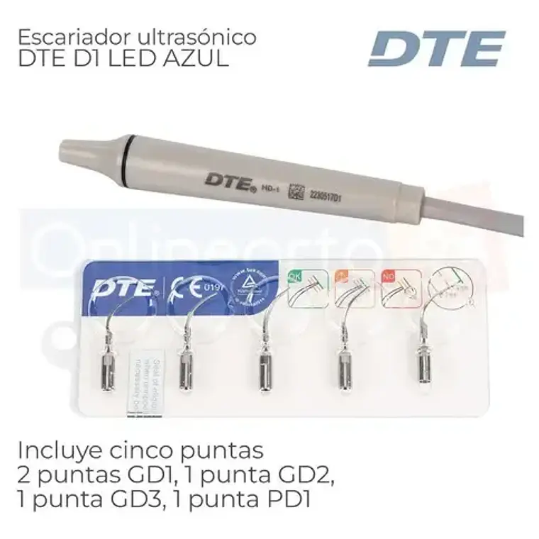Scaler Ultrasonido Dte D1 Con 5 Puntas Calidad Santiago 5