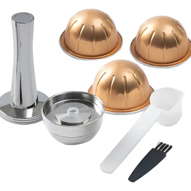 Set Xl Cápsula Vertuo Pop Next Acero Reutilizable 3 Medidas 1