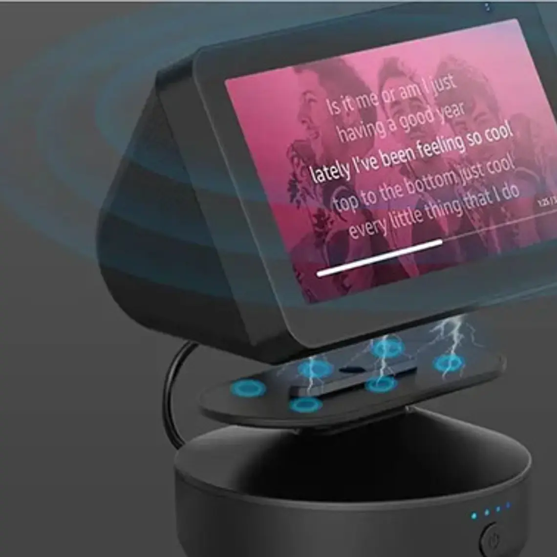 Base Inalámbrica Recargable Compatible Alexa Echo Show 5 5