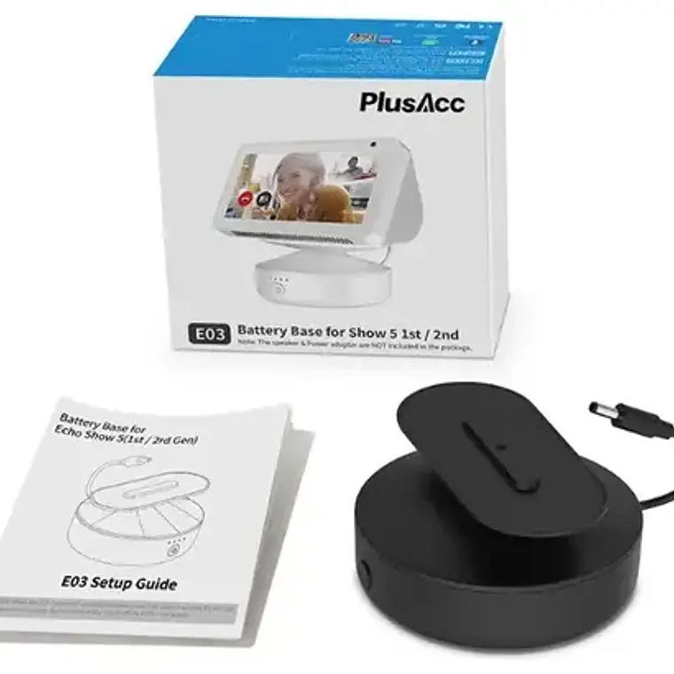 Base Inalámbrica Recargable Compatible Alexa Echo Show 5 6