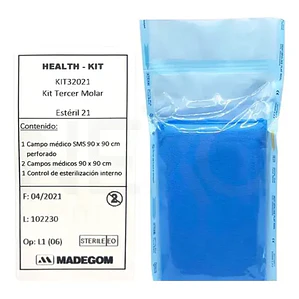 Kit Quirúrgico Tercer Molar Dental 3 Campos 90x90 Control