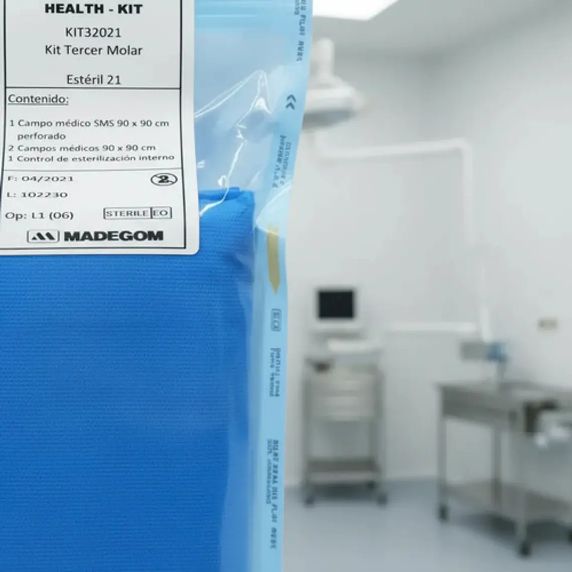 Kit Quirúrgico Tercer Molar Dental 3 Campos 90x90 Control 3
