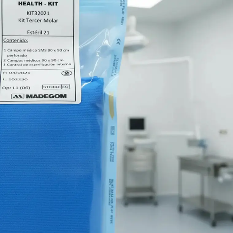 Kit Quirúrgico Tercer Molar Dental 3 Campos 90x90 Control 3