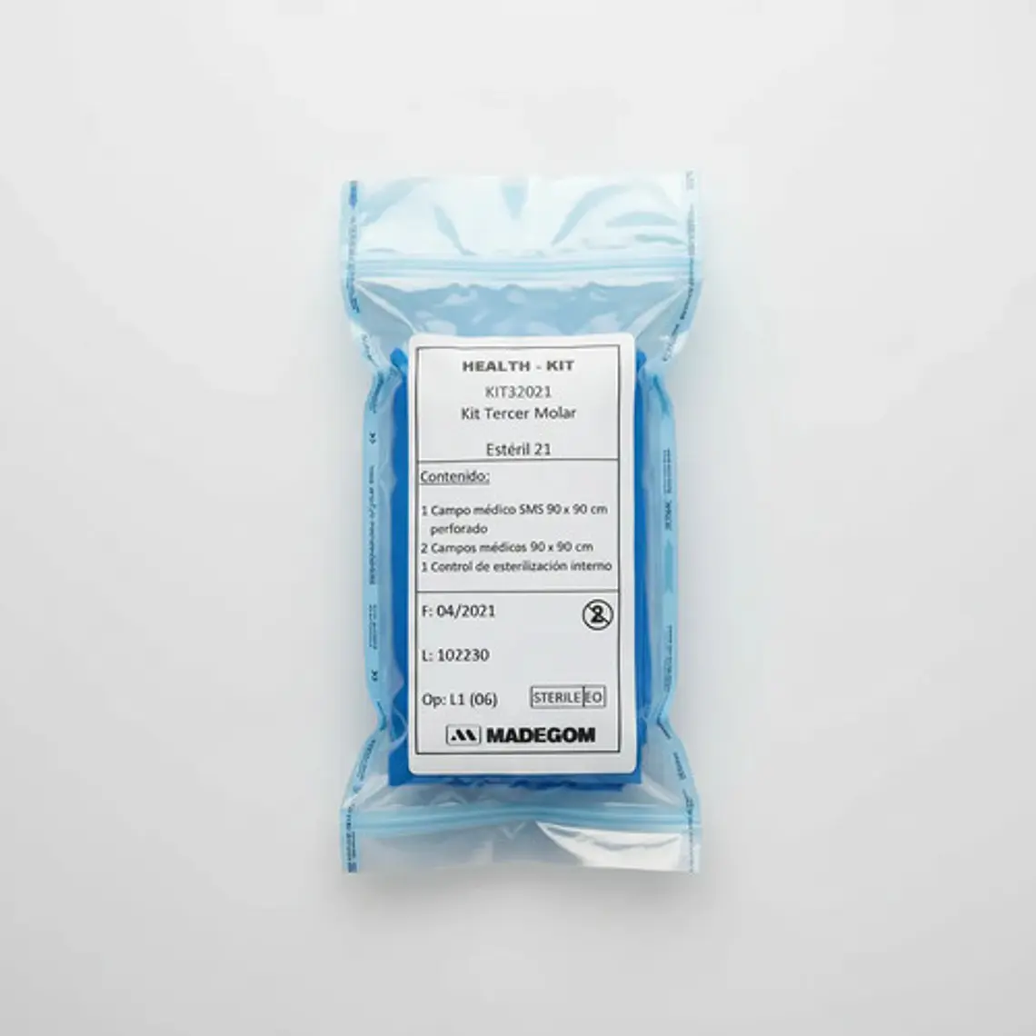 Kit Quirúrgico Tercer Molar Dental 3 Campos 90x90 Control 4
