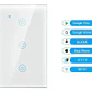 Interruptor De Pared Wifi Touch 3 Canales Alexa Google Color Blanco - Miniatura 2