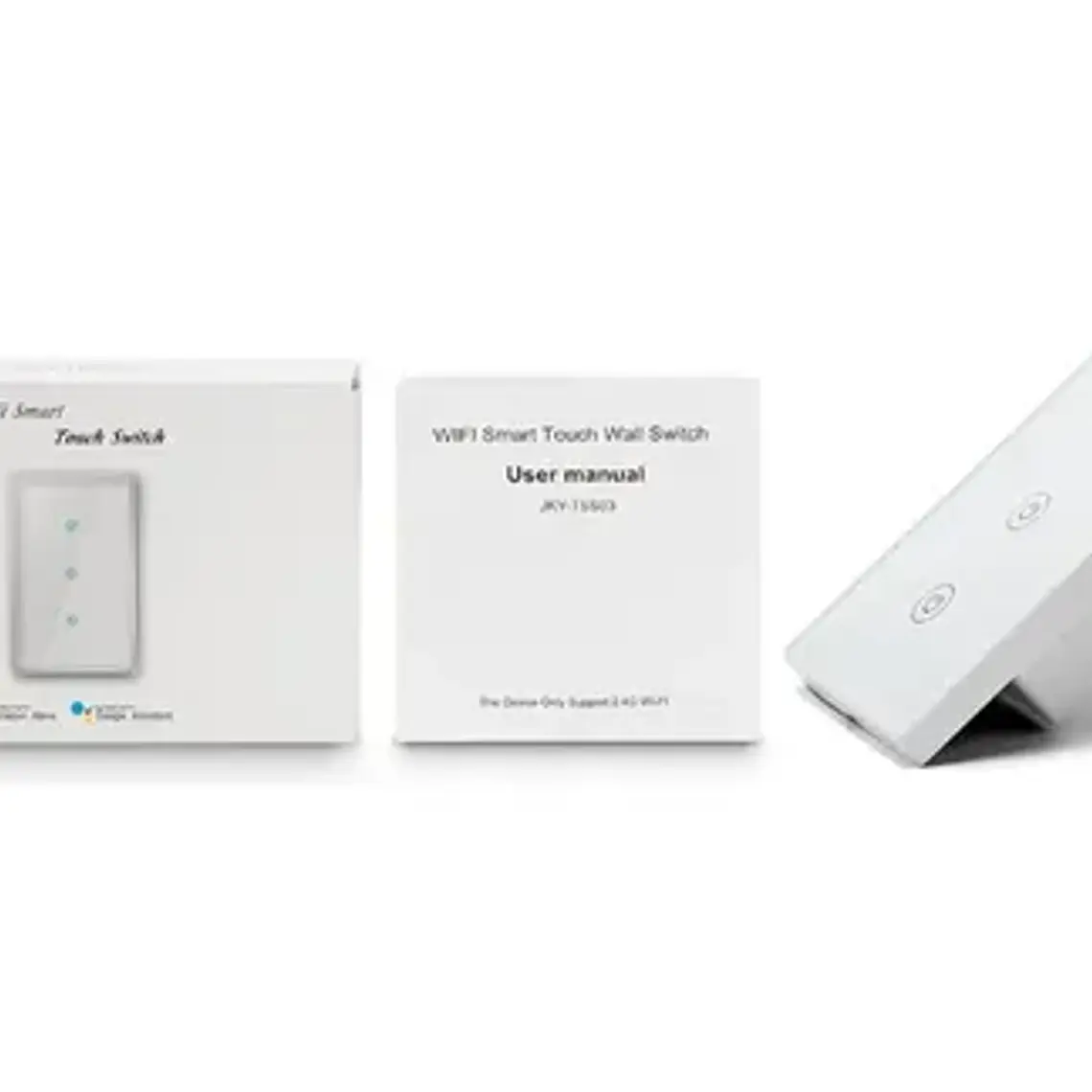 Interruptor De Pared Wifi Touch 3 Canales Alexa Google Color Blanco 4