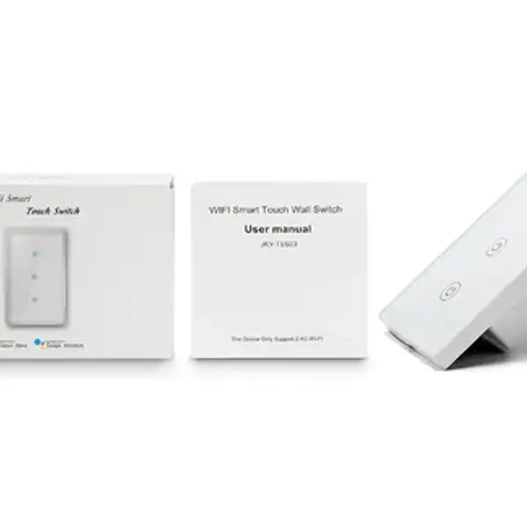 Interruptor De Pared Wifi Touch 3 Canales Alexa Google Color Blanco 4