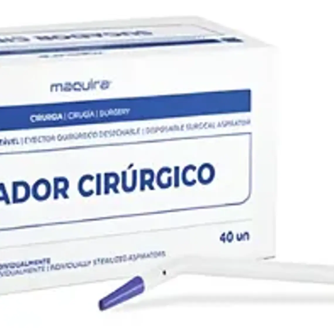 Eyector Quirúrgico Desechable Esterilizado 40 Piezas Maquira 1