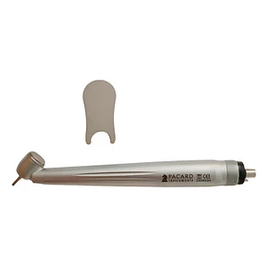 Turbina 45° Dental Pacard Push Posterior Única Super Spray Color Plateado