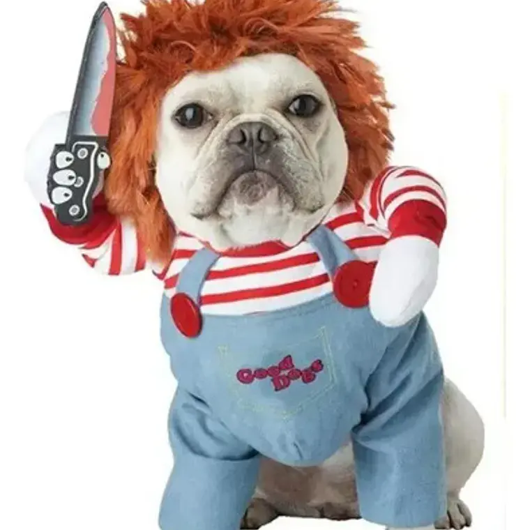 Disfraz Chucky Perros Gatos Halloween Tamaños 10
