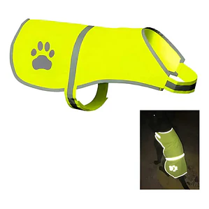 Chaleco Reflectante Paseo Seguro Mascota Perros Fluorescente