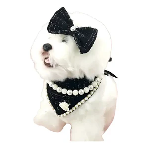 Traje Mascotas Perro/gatos Cintillo Humita Bandana Perlas