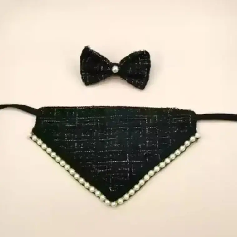 Traje Mascotas Perro/gatos Cintillo Humita Bandana Perlas 2