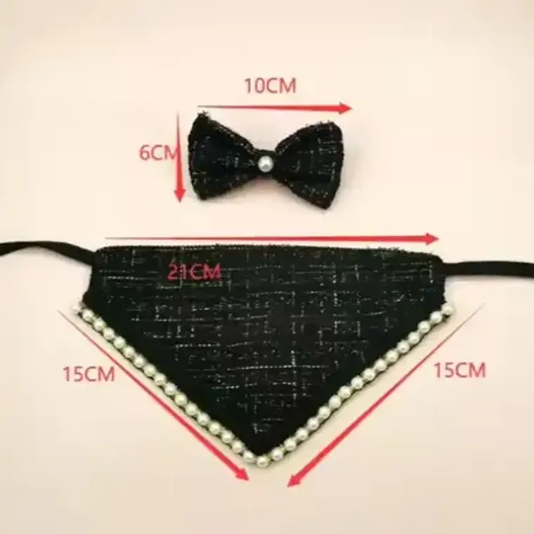 Traje Mascotas Perro/gatos Cintillo Humita Bandana Perlas 3