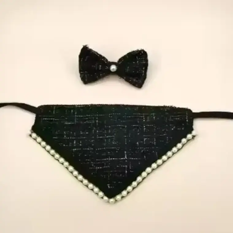 Traje Mascotas Perro/gatos Cintillo Humita Bandana Perlas 5