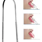 Raspador Limpiador Lengua Limpieza Lingual Facil Acero Inox Plateado - Miniatura 4