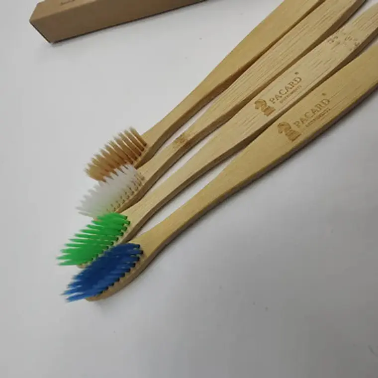 Pack Cepillos De Dientes De Bambú Ecológico 10u Calidad Stgo 17