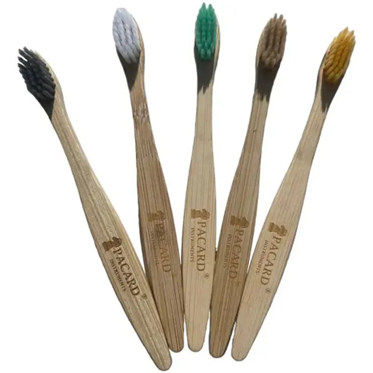 Pack Cepillos De Dientes De Bambú Ecológico 10u Calidad Stgo 18