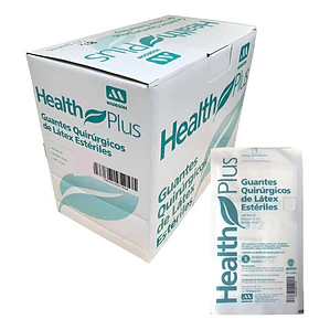 Guantes Quirúrgicos Health Plus Estéril Sin Polvo 50 Pares