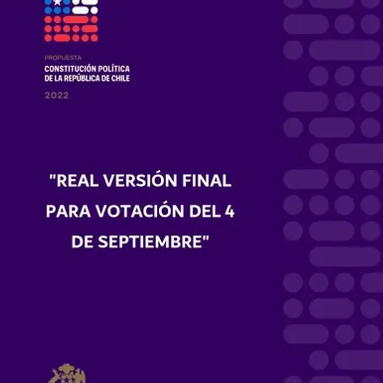 Nueva Constitución Para Chile 2022 Final + Regalos Santiago 1