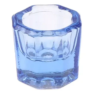 Pack De 2 Mini Vasos O Dappen De Cristal Dental / Manicure