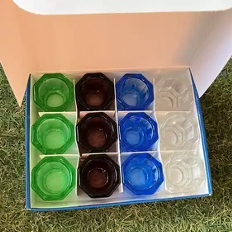 Pack De 2 Mini Vasos O Dappen De Cristal Dental / Manicure 7