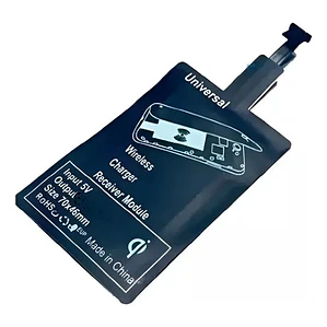 Receptor De Carga Magnetica Lámina Qi Salida Micro Usb