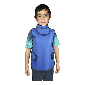 Delantal Plomado Infantil 0,35 Mpb Rx Único C/ Collarete
