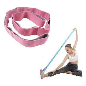 Banda Elástica Resistencia 9 Niveles Pilates Yoga 4cm Ancho