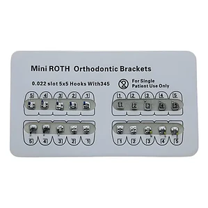 Brackets Mini Roth 0.22 Hook 3-4-5 Calidad Santiago