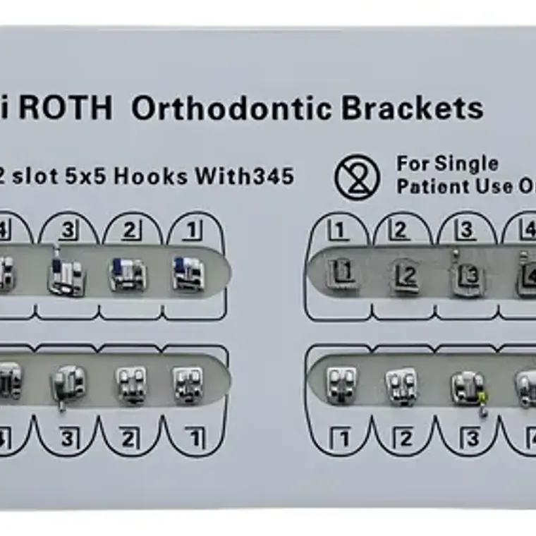 Brackets Mini Roth 0.22 Hook 3-4-5 Calidad Santiago 1
