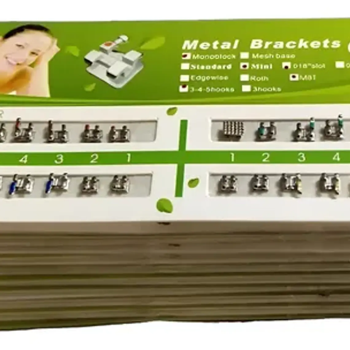 Brackets Mini Roth 0.22 Hook 3-4-5 Calidad Santiago 10