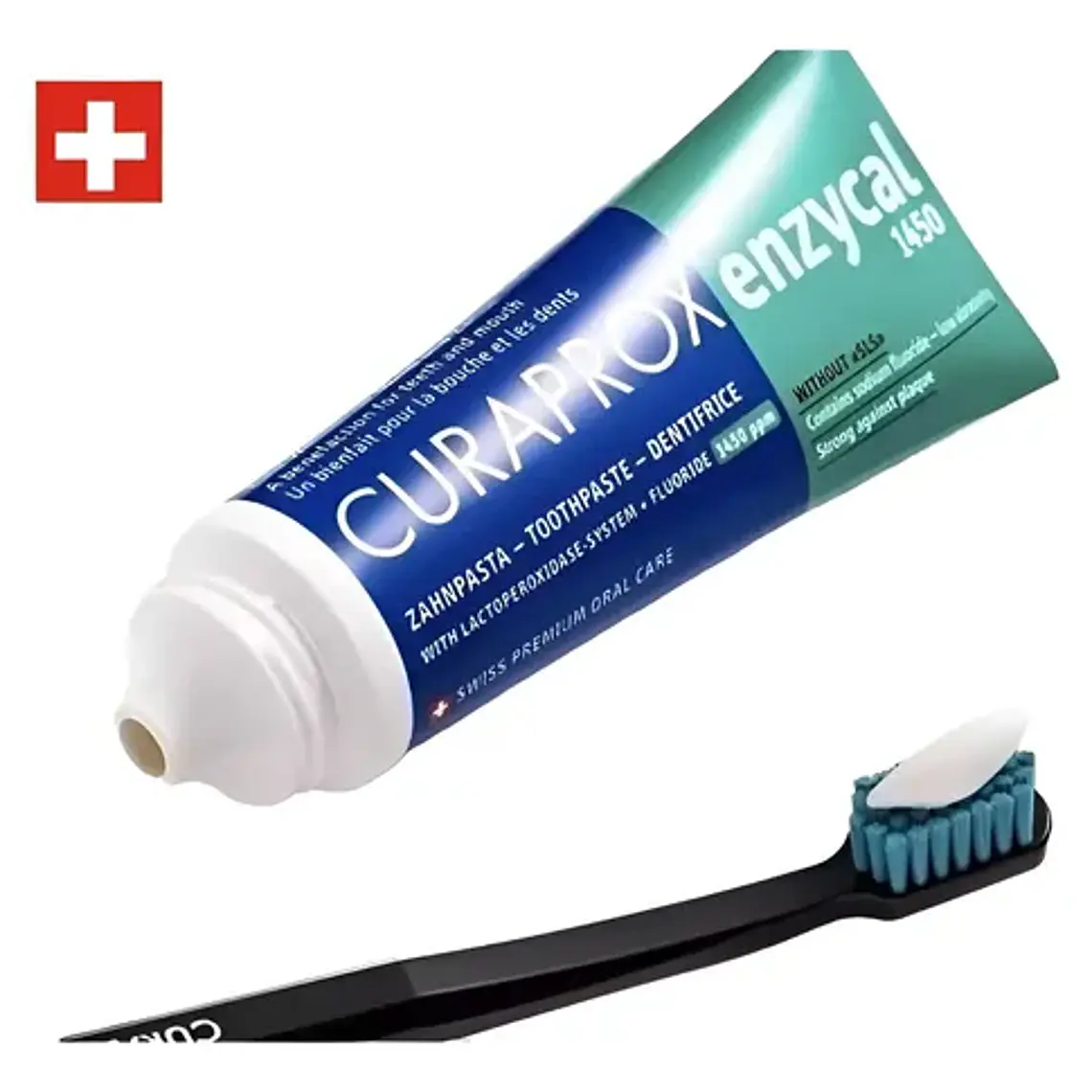 Pasta Dental Enzycal Original Curaprox 75ml Original Suiza 1