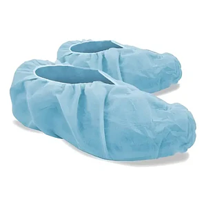 Cubre Calzado De Polietileno Azul Acero, Talla Universal Para Centros Clínicos
