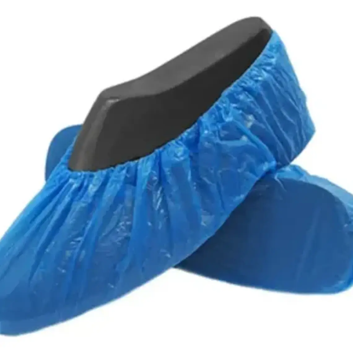 Cubre Calzado De Polietileno Azul Acero, Talla Universal Para Centros Clínicos 2