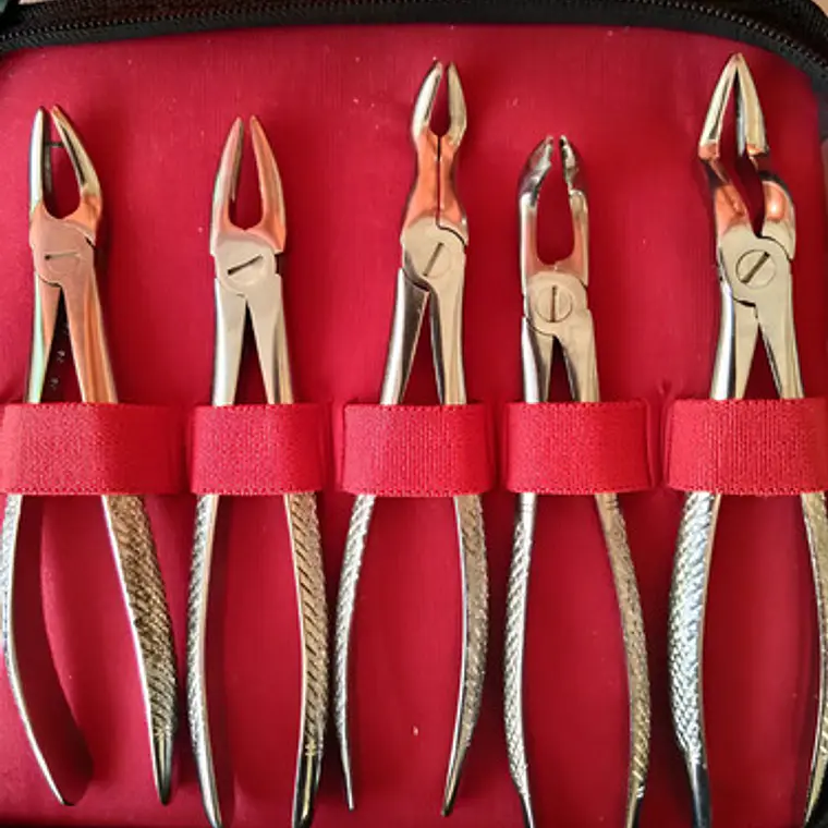 Fórceps Dentales Adultos Set De 10u Estuche Incluido 4