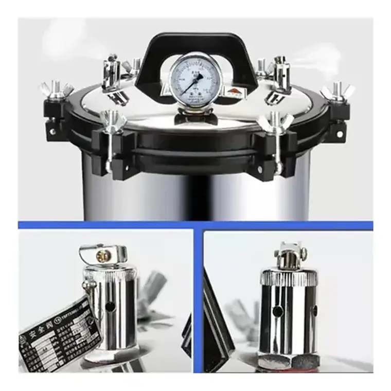 Esterilizador Autoclave Acero Inoxidable De Grado Médico 18l 8