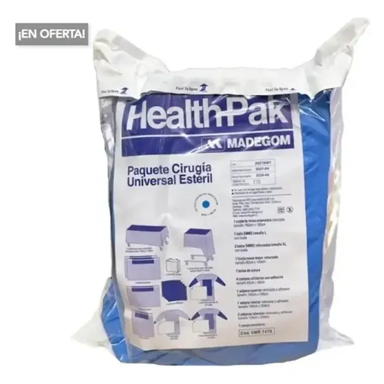 Paquete Dental Estéril Health Pak Quirúrgico Xxxl Todo En 1 2