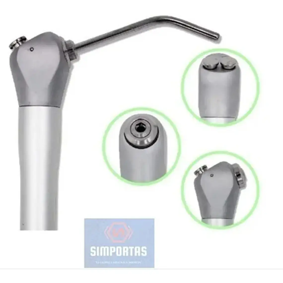 Jeringa Triple Dental Con Manguera Incluida Y 2 Puntas 6