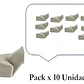 Pack 10u Urinario Pato Masculino Desechable Cartón Duro - Miniatura 2