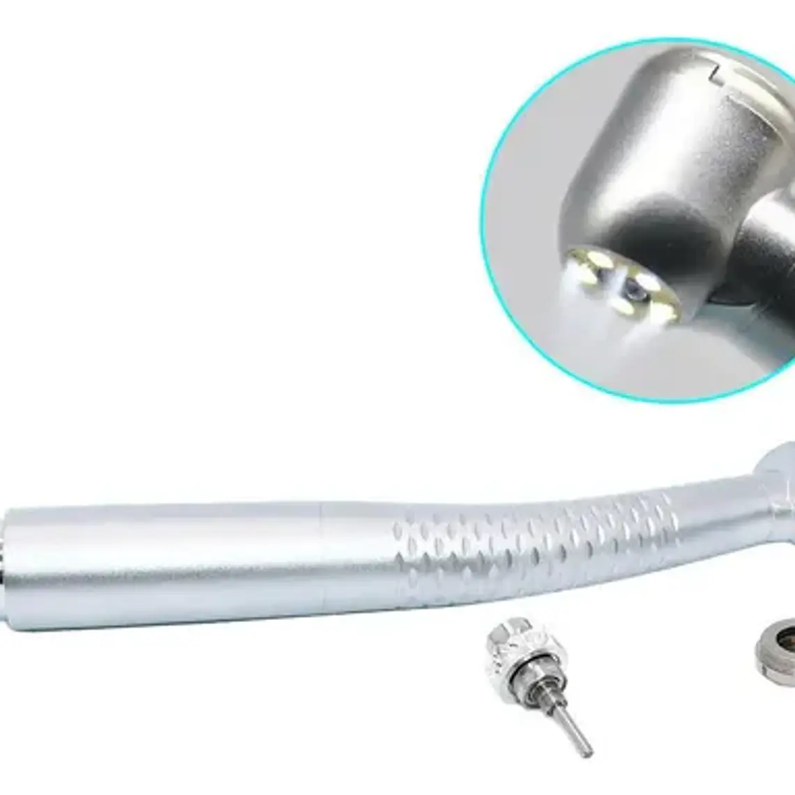Turbina Dental Push Única 5 Led En Cabezal Premium Pacard 6