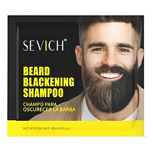 10 Uds Shampoo Sevich Barba Bigote Negro En 5 Minutos