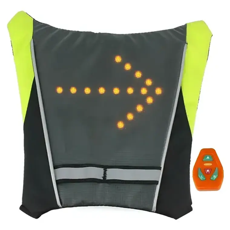 Arnés Led Mochila Chaleco Con Control Bicicleta Santiago 7