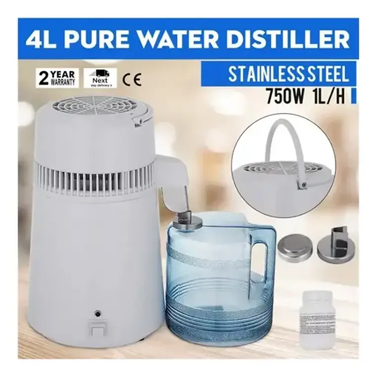 Destilador De Agua 4lts Calidad Pacard Despacho Express Blanco 2